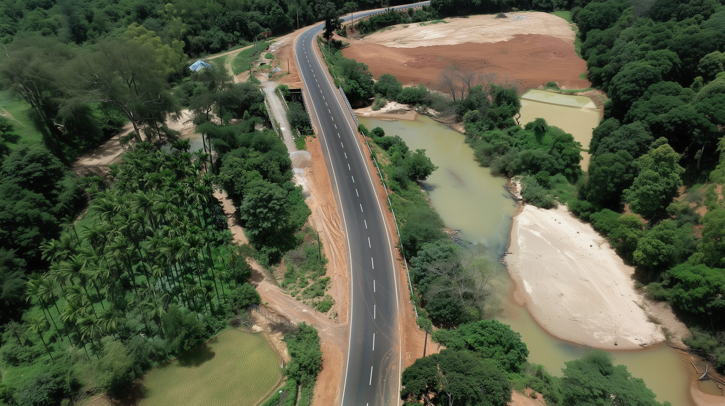 National Infrabuild highway construction project on Mangalore route, Karnataka - showcasing world-class infrastructure development